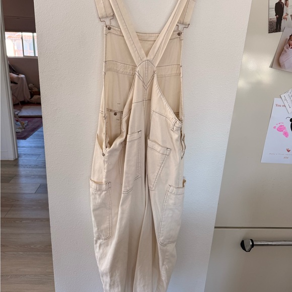 Free people - Women’s Cream Overalls Jeans - we the free - Picture 4 of 4